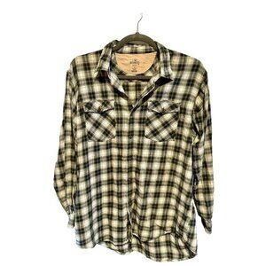 Red Head Flannel Shirt Men Size XLT Plaid 100% Cotton Long Sleeve